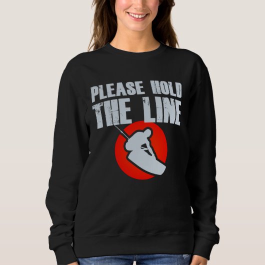 Sweatshirt Joli wakeboard wakeboarding planche de sillage sty (Devant)