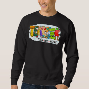 Sweatshirt Jolie Apprendre L'Amour Et Inspirer Graphisme Homm