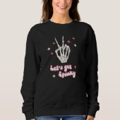 Sweatshirt Jolie Halloween Éffrayants (Devant)