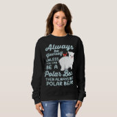 Sweatshirt Jolie Ice Porte Un Ours Polaire Lover (Devant entier)