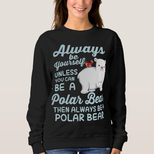 Sweatshirt Jolie Ice Porte Un Ours Polaire Lover (Devant)