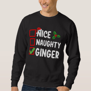 Sweatshirt Jolie liste de Noël de famille de vacances de ging