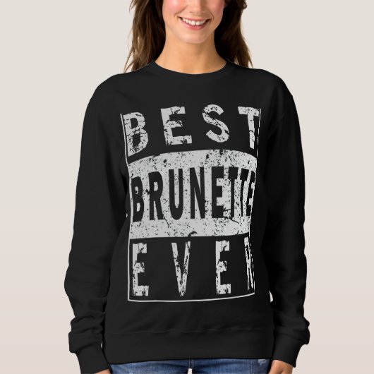 Sweatshirt Jolie note Brunette Cool couleur cheveux Bru (Devant)