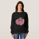 Sweatshirt Jolie Parcelle Au-Dessus D'Une Donut (Devant entier)