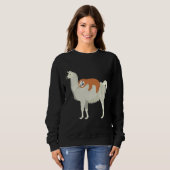 Sweatshirt Jolie Parfum Dormir Sur Llama (Devant entier)