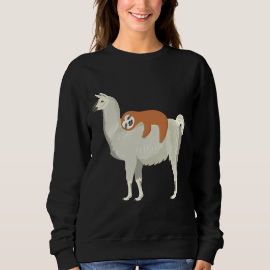 Sweatshirt Jolie Parfum Dormir Sur Llama (Devant)