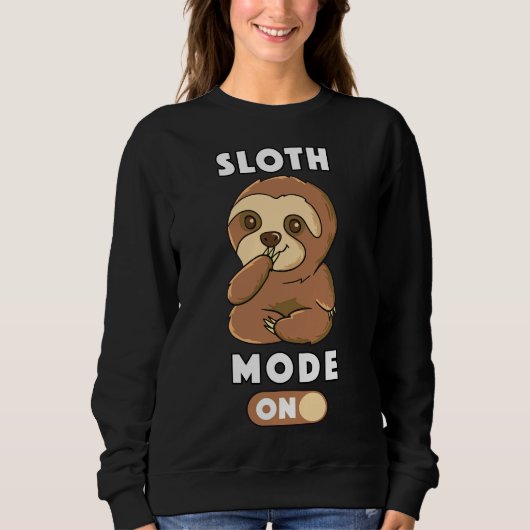 Sweatshirt Jolie Sloth Bébé Allumer Son Mode (Devant)
