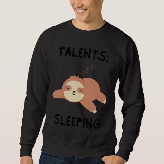 Sweatshirt Jolie Sloth Dormir (Devant)