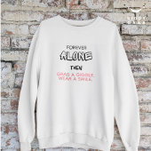 Sweatshirt Jolie Typographie moderne Smile Simple Blanc Perso