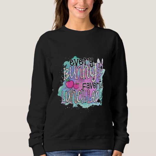 Sweatshirt Jolie Vêtements de Pâques Chaque Bunnys Déjeuner f (Devant)