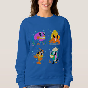 Sweatshirt Jolie vie marine de dessin animé et école de poiss