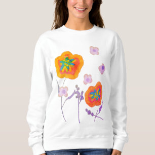 Sweatshirt Jolies Posies Art Abstrait à Porter