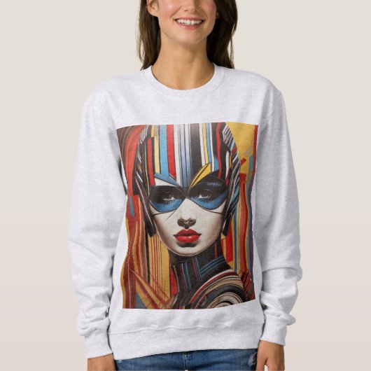 Sweatshirt Jolies Rayures (Devant)