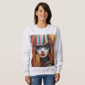 Sweatshirt Jolies Rayures (Devant entier)
