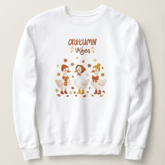 Sweatshirt Jolis Ambiances d'Automne Oies | Canards&feuilles