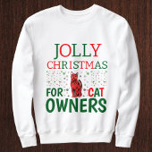 Sweatshirt Jolly Noël Pour Les Propriétaires De Chats Cute Pe
