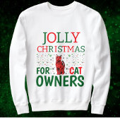 Sweatshirt Jolly Noël Pour Les Propriétaires De Chats Cute Pe