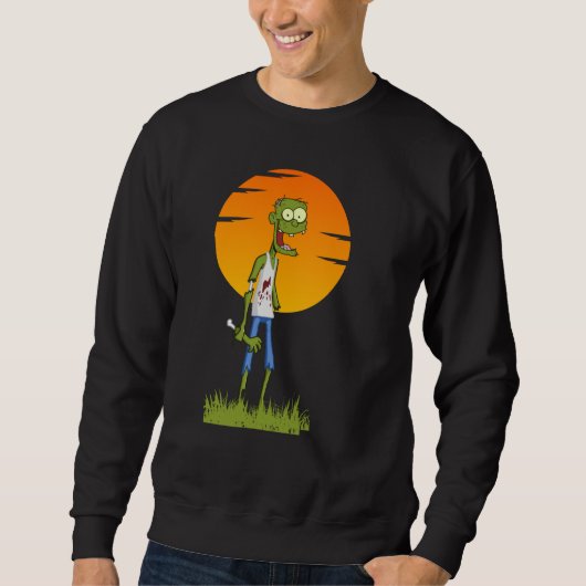 Sweatshirt jombie dans le t-shirt manches longues de nuit (Devant)