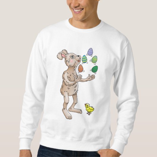 Sweatshirt Jonglage Bunny de Pâques (Devant)