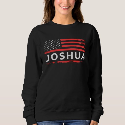 SWEATSHIRT JOSHUA AMERICAN FLAG  FOR JOSHUA (Devant)