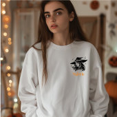Sweatshirt Jote Éffrayant Meilleur ami Halloween Witch