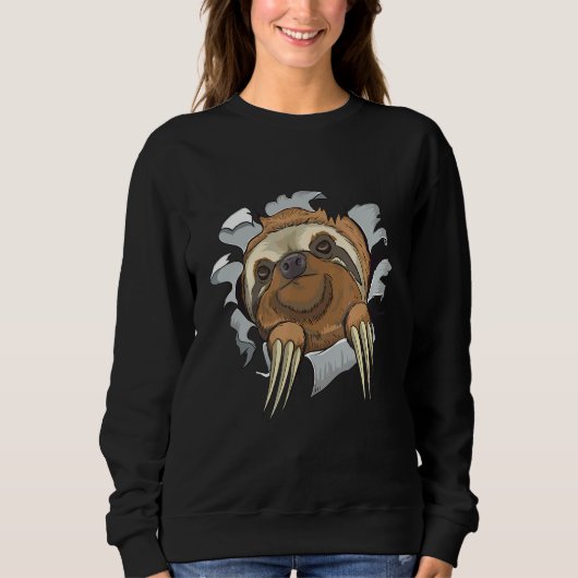 Sweatshirt Jote Sloth Lazy Animal (Devant)