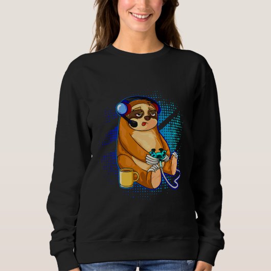 Sweatshirt Jote Sloth Lazy Jeu amusant (Devant)