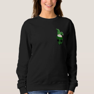 Sweatshirt Jote St Patrick S Gnome Plaid Lucky Pocket Gnome S