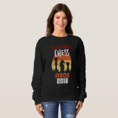 Sweatshirt Joue aux échecs depuis 2016 (Devant entier)
