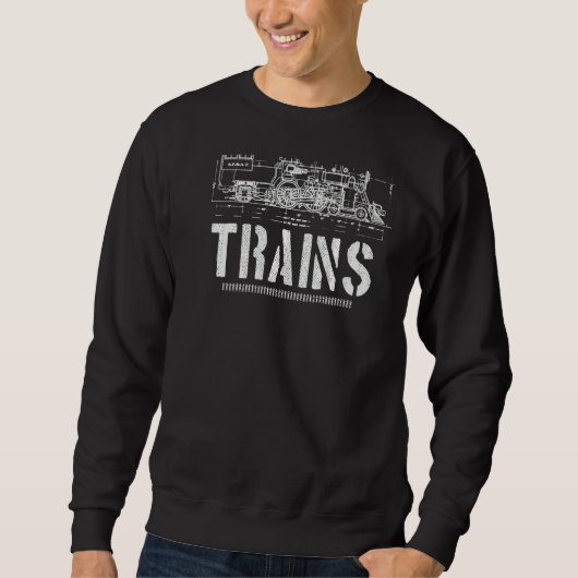 Sweatshirt Joue Toujours Avec Trains Modèle Chemin De Fer Loc (Devant)