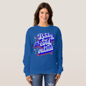 Sweatshirt Jouer bébé, c’est froid en hiver (Devant entier)