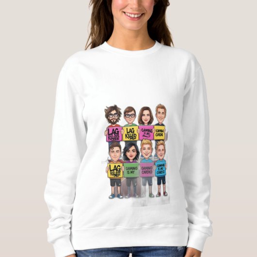 Sweatshirt Jouer est mon Cardio (Devant)