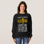 Sweatshirt Jouer Joueur Golf Sport Golf (Devant entier)