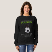 Sweatshirt Jouer Soccer Hang W Chien Bouviers De Flandre (Devant entier)