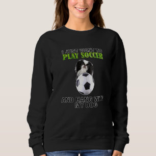 Sweatshirt Jouer Soccer Hang W Chien Japonais Chin