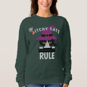 Sweatshirt Jouer sur les mots Chats de cuisine Règle Drôle Ha (Devant)