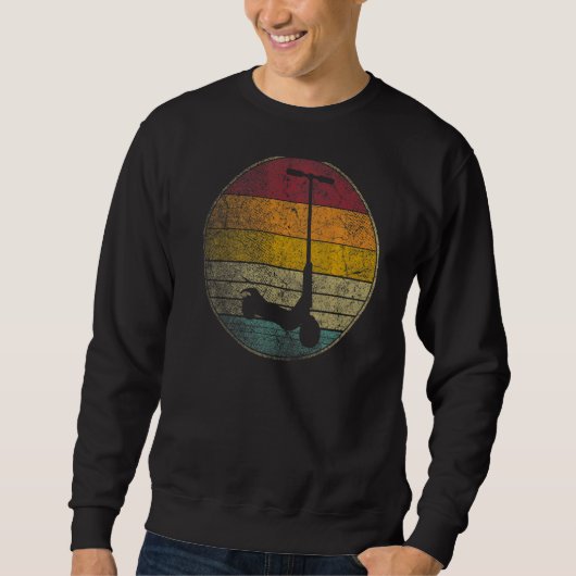 Sweatshirt Jouet à roue Scooter électrique Gif Retro Style Vi (Devant)