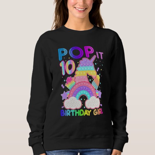 Sweatshirt Jouet Fidget Rainbow Pop It Pop It Bubble Popper F (Devant)