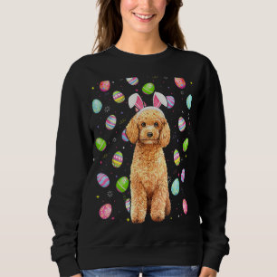 Sweatshirt Jouet Poodle Chien Oeuf de Pâques Jouet Poodle Pâq