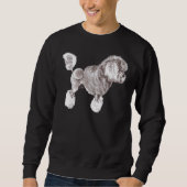 Sweatshirt Jouet Silver Poodle Chien race Afficher Stack Stac (Devant)