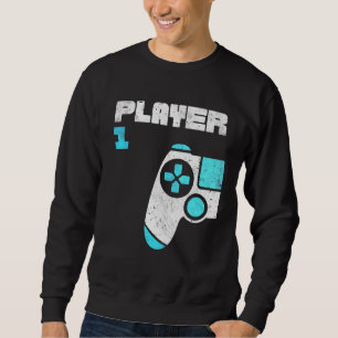 Sweatshirt Joueur 1 Joueur 2 Joueur jumeaux Frères amis