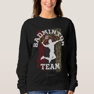 Sweatshirt Joueur de badminton de Serbie Net Games Badminton