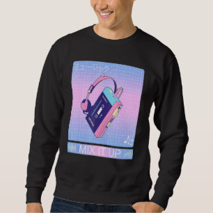 Sweatshirt Joueur de bande Walkman 80s Japonais Otaku Ae
