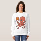 Sweatshirt Joueur de basket-ball Octopus (Devant entier)