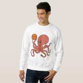 Sweatshirt Joueur de basket-ball Octopus (Devant entier)