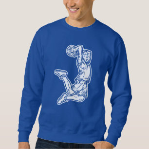Sweatshirt Joueur de basket faisant un slam dunk design léger
