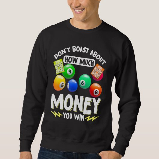 Sweatshirt Joueur de Bingo Lucky Bingo 51 (Devant)