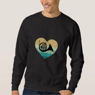 Sweatshirt Joueur de cor d'harmonie aime le cor français