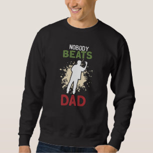 Sweatshirt Joueur de fléchettes de tableau de nuit pour homme