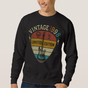 Sweatshirt Joueur de guitare 25e anniversaire Meilleur de 199
